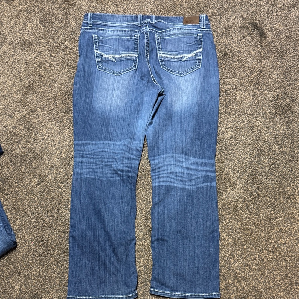 BKE Women's Harper 36R 36 Bootcut Jeans 18 18 W Buckle Denim
